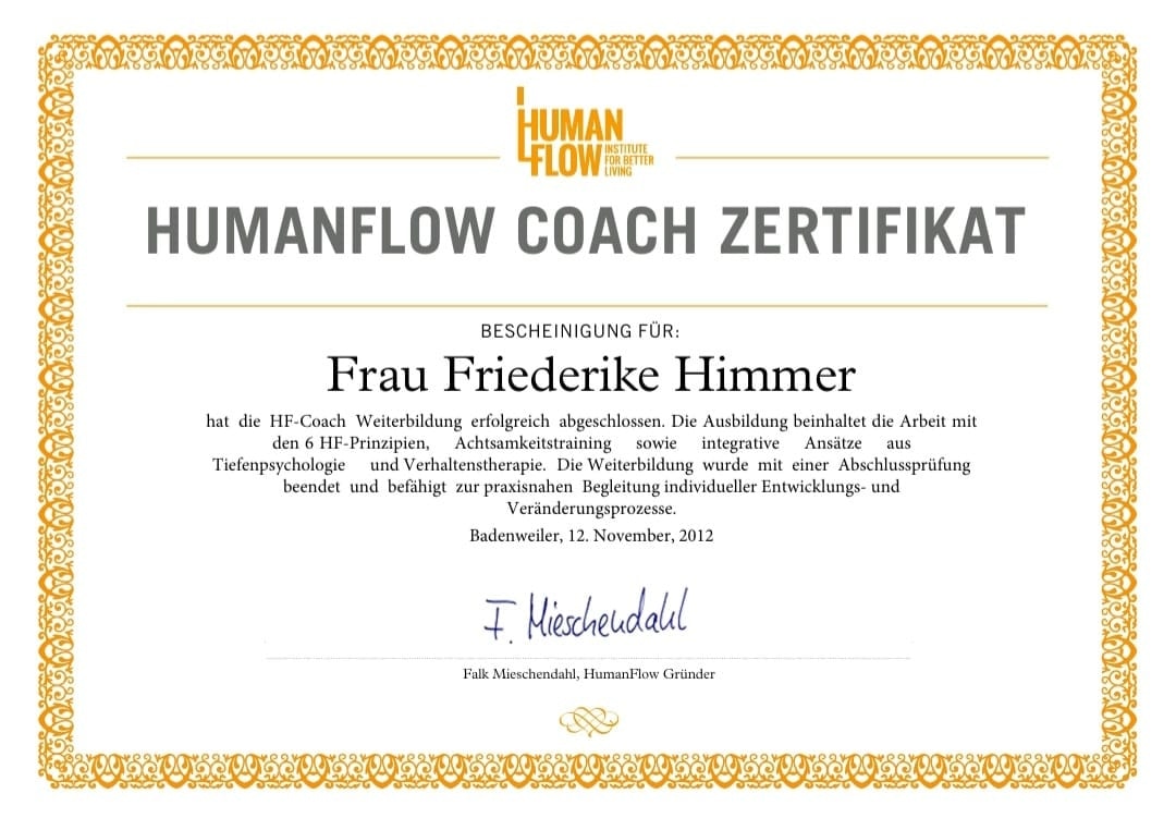 Zertifikat: HumanFlow